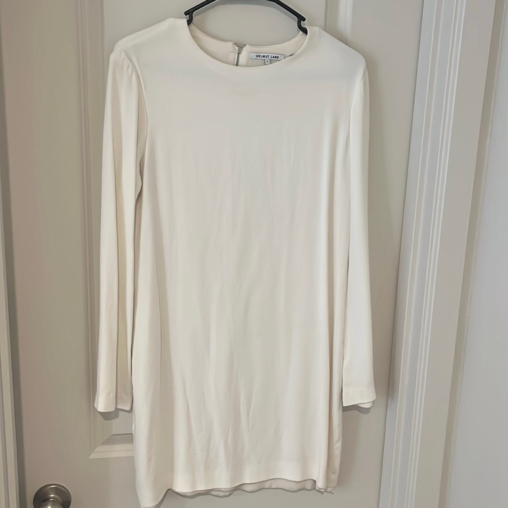 Helmut Land white long sleeve dress. Size 10